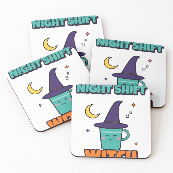 Item preview, Night Shift Witch Nurse Halloween Coffee designed and sold by somebasic.