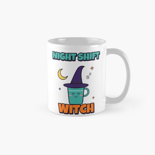 Item preview, Night Shift Witch Nurse Halloween Coffee designed and sold by somebasic.