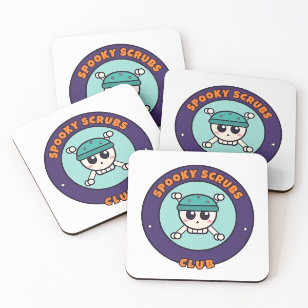 Item preview, Spooky Scrubs Club Nurse Halloween Skull designed and sold by somebasic.
