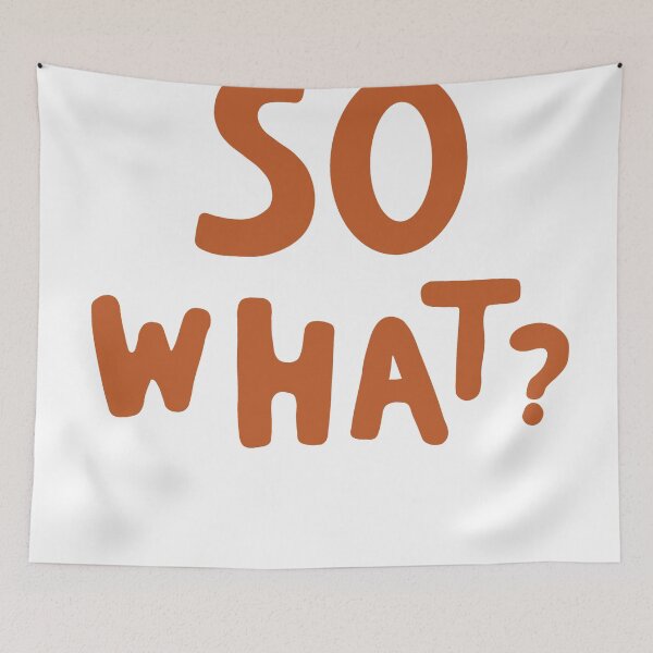 Item preview, So What? None Of Your Business Funny Minimalist Quote designed and sold by JEVANStudio.
