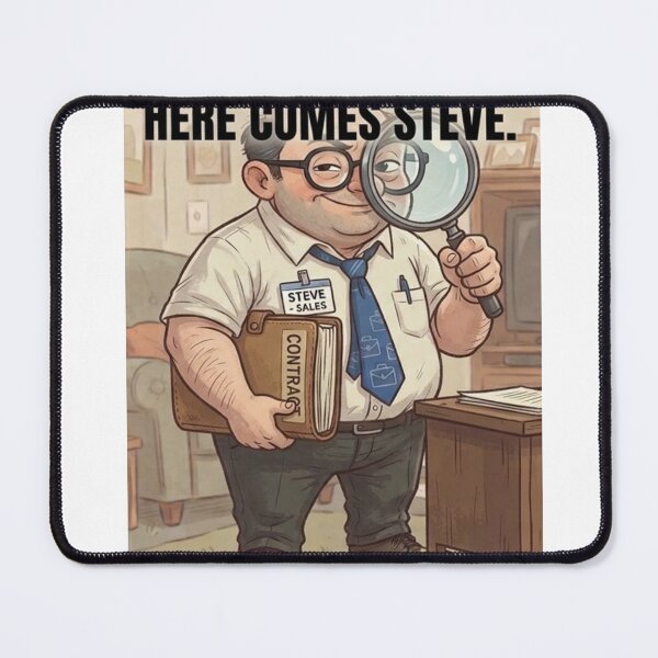 Item preview, Watch Your Assets Here Comes Steve  designed and sold by Rockylinn.
