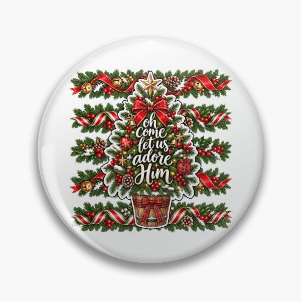 Item preview, Stripes Oh Come Let Us Adore Him, Santa Claus, Crew Girl Christmas Trip, Winter Season designed and sold by vintagearttee.