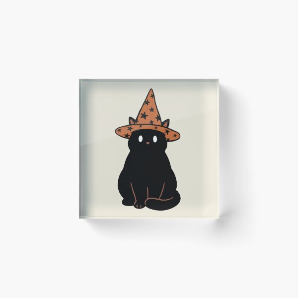 Item preview, Witchy Star Hat Cat designed and sold by Gkinoki.