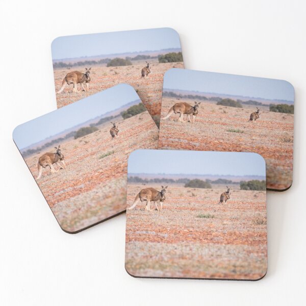 Item preview, Two red kangaroos in the Australian outback designed and sold by Gilmore Photography.