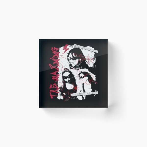 Item preview, High Contrast Rock Trio Collage Red Scribbles designed and sold by DougWilsons.