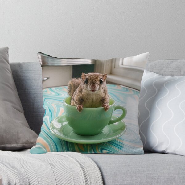 Item preview, Japanese Dwarf Flying Squirrel Has Cup of Tea designed and sold by Tridentulus.