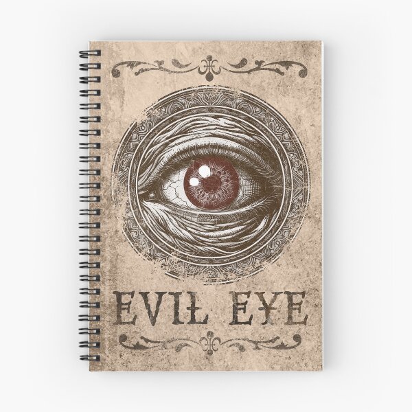 Item preview, Gothic Evil Eye Illustration Dark Rune Art Brown designed and sold by Ghoul Enterprises.