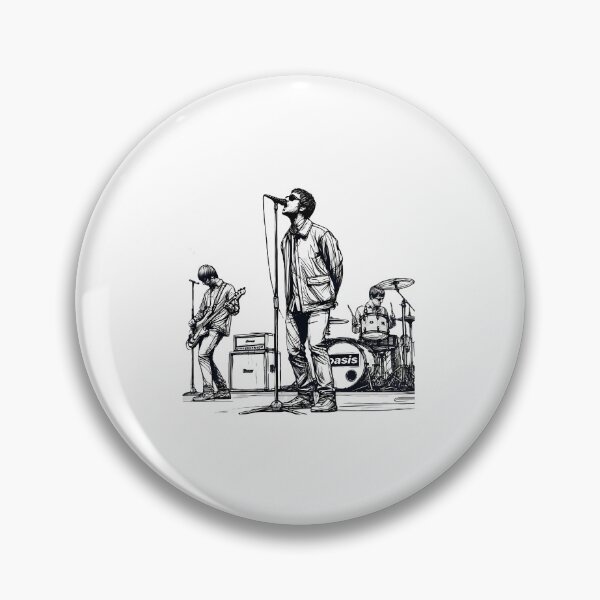 Item preview, Minimalist Line Art Of Oasis Performing Britpop Band  designed and sold by quanglinh56.