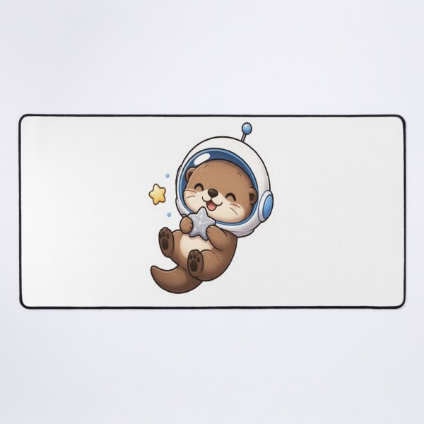Item preview, Cute Kawaii Otter with Cone Ice Cream designed and sold by creativerooney.