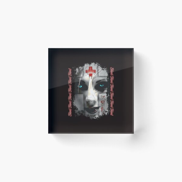 Item preview, Cracked Face Blue Eyes Red Cross Blood Moment designed and sold by PIVASA.
