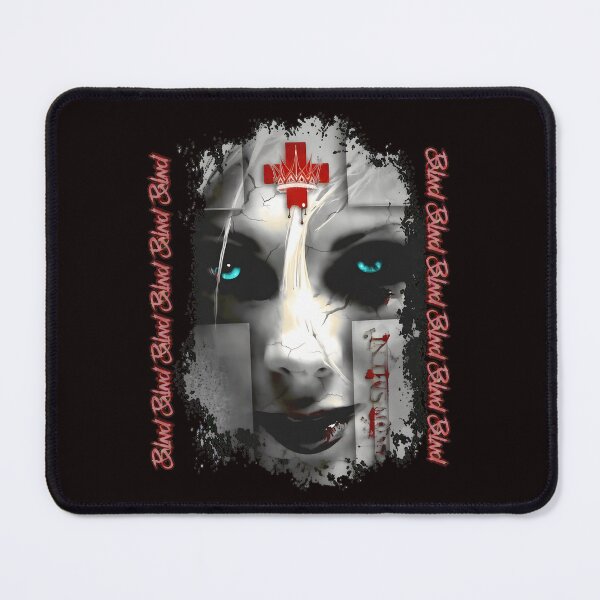 Item preview, Cracked Face Blue Eyes Red Cross Blood Moment designed and sold by PIVASA.