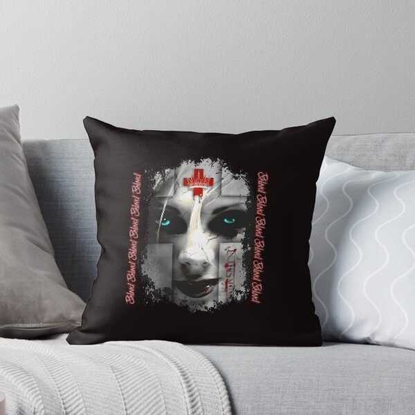 Item preview, Cracked Face Blue Eyes Red Cross Blood Moment designed and sold by PIVASA.