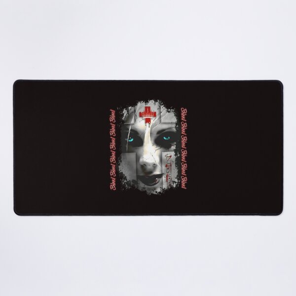 Item preview, Cracked Face Blue Eyes Red Cross Blood Moment designed and sold by PIVASA.