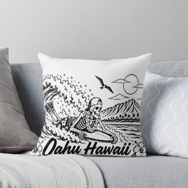 Item preview, Oahu North Shore Hawaii Skeleton Skeleton Souvenir T shirt  designed and sold by Sowndowntshirts.