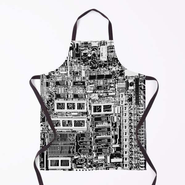 Item preview, Circuit Board in Stark Black & White designed and sold by ubiquitoid.