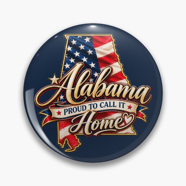 Artikelvorschau, Stolz darauf, Alabama sein Zuhause zu nennen – Patriotischer Stolz auf den Staat Alabama entworfen und verkauft von HO•Designs.