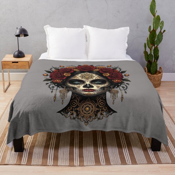 Item preview, Elegant Catrina Sugar Skull Rose Portrait-84 designed and sold by KevinOmoragb.