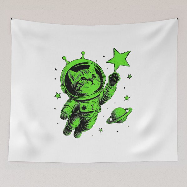 Item preview, alien cat - funny cat lover sci-fi space designed and sold by SketchDrSketch.