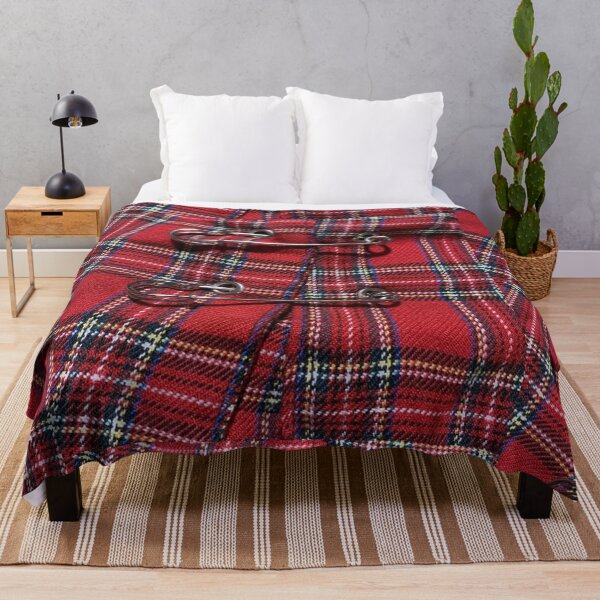 Item preview, Punk Safety Pins on Red Tartan designed and sold by destelloacido.