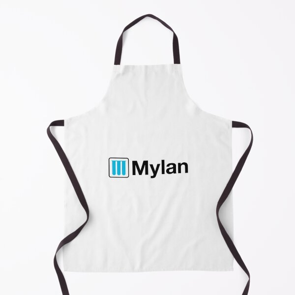 Item preview, Mylan logo black wordmark with cyan emblem of generic pharmaceutical company designed and sold by Scovillea.