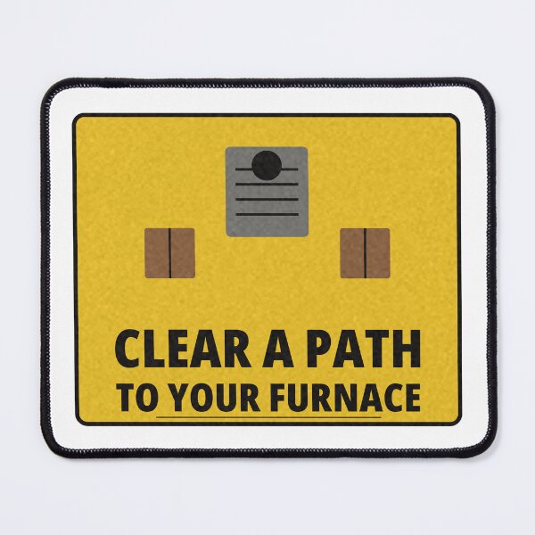 Item preview, Clear a Path to Your Furnace Tech Venting Badge designed and sold by thestevebro.