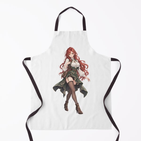 Item preview, Copper Hair Anime Girl with Emerald Eyes and Fantasy Academy Outfit designed and sold by iloveanimechibi.
