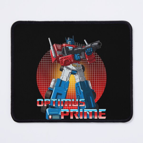 Item preview, Red Blue Robot Leader Holding Blaster Rifle Grid Circle designed and sold by ParnellaChalif.