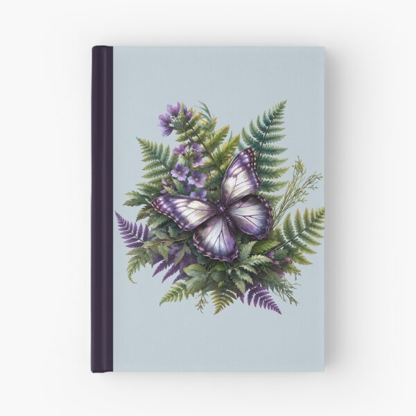 Item preview, Purple Butterfly Ferns and Flowers designed and sold by Eclectic Monkey.