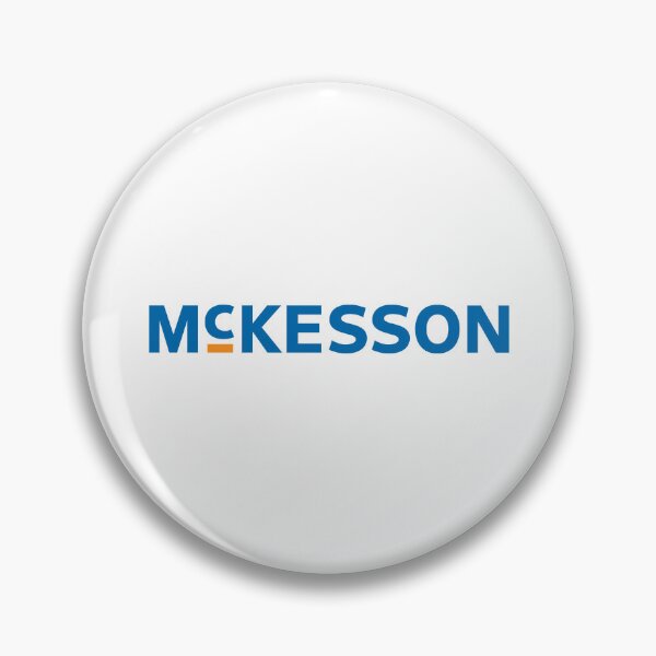 Item preview, McKesson Corporation logo blue wordmark with orange accent bar designed and sold by Scovillea.