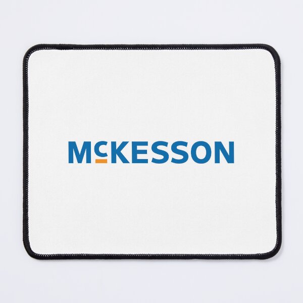 Item preview, McKesson Corporation logo blue wordmark with orange accent bar designed and sold by Scovillea.