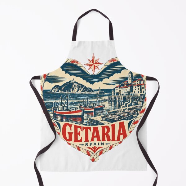 Item preview, Getaria Spain Travel Souvenir Nautical Woodcut Heart designed and sold by VisualArtsOasis.