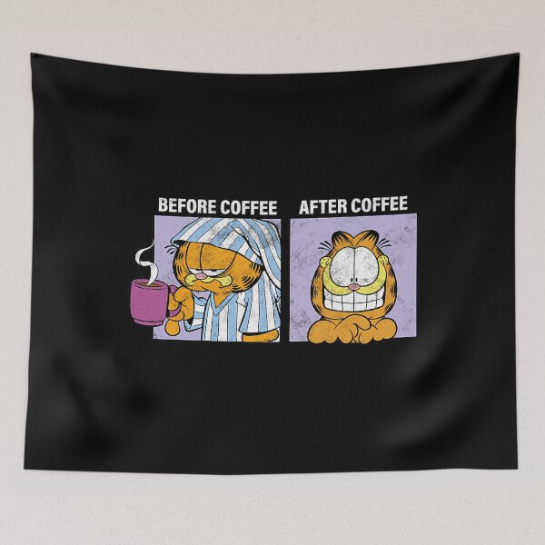 Item preview, Garfield Before Coffee  After Coffee designed and sold by NotJustCats.