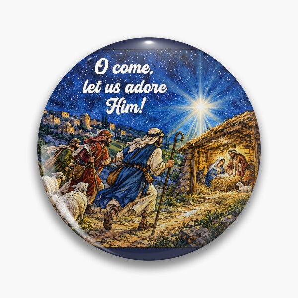 Item preview, Christmas: O, Come Let Us Adore Him! designed and sold by Lion and Lamb Design.