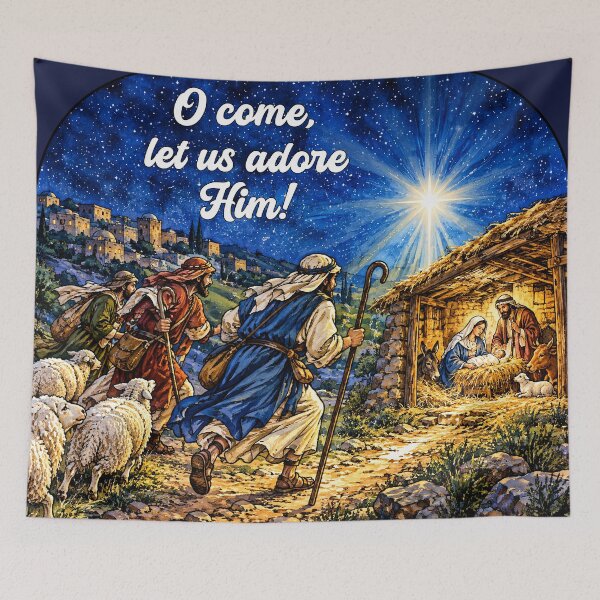 Item preview, Christmas: O, Come Let Us Adore Him! designed and sold by Lion and Lamb Design.