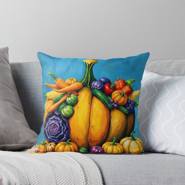 Item preview, Whimsical Autumn Vegetable Pumpkin Fall Thanksgiving Harvest Art designed and sold by LavIsInTheAir.
