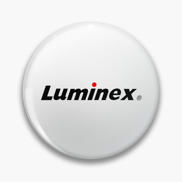 Item preview, Luminex logo black wordmark with red dot of molecular diagnostics company designed and sold by Scovillea.