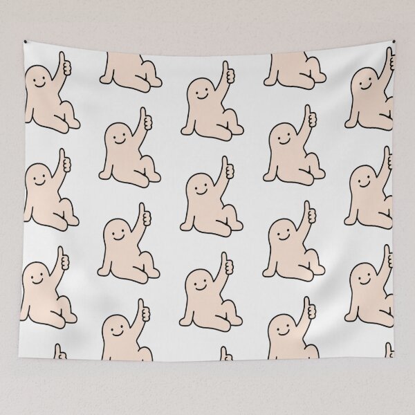 Item preview, Cute Positive Vibe Thumbs Up Blob designed and sold by creativerooney.