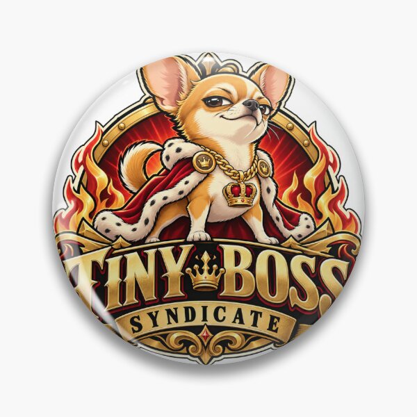 Item preview, Tiny Boss Syndicate Funny Chihuahua designed and sold by DesignArtEmpire.