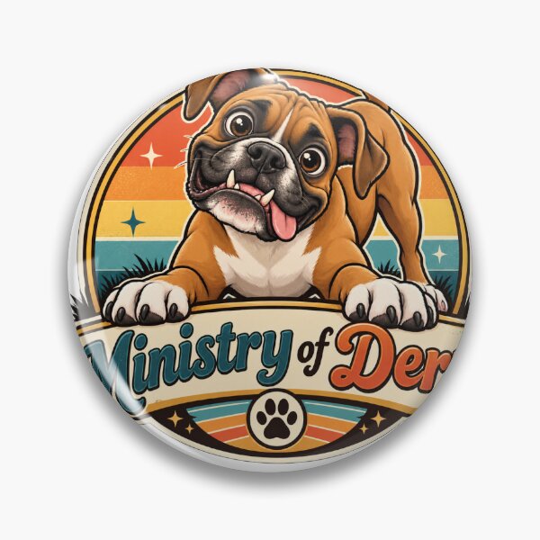 Item preview, Ministerio de Derp Perro Bóxer Gracioso designed and sold by DesignArtEmpire.