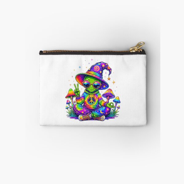 Item preview, groovy frog peace mushroom tie dye hippie psychedelic art designed and sold by Cocuninecrew.