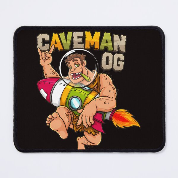 Item preview, Caveman OG Rocket Ride Retro Cartoon Humor designed and sold by Rockx5.