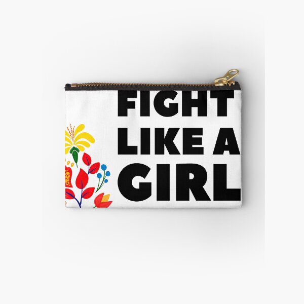 Item preview, Fight Like a Girl Floral Feminist Quote designed and sold by Fani*.
