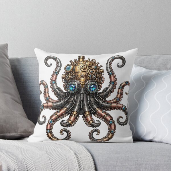 Item preview, Vintage Steampunk Octopus with Mechanical Tentacles designed and sold by Robert Lucio.