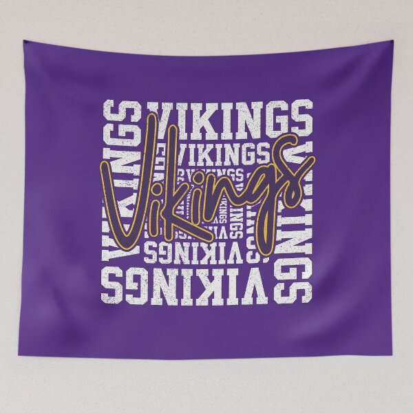 Item preview, Vintage Vikings Script Distressed Football Fan Spirit designed and sold by Floral Vintage.