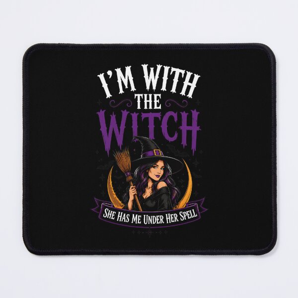 Item preview, i'm with the witch halloween couples funny designed and sold by Cocuninecrew.
