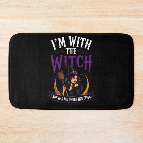 Item preview, i'm with the witch halloween couples funny designed and sold by Cocuninecrew.