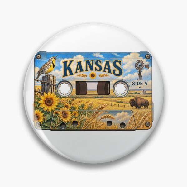 Item preview, Kansas Retro Cassette Tape designed and sold by Whimspired By Paxx.