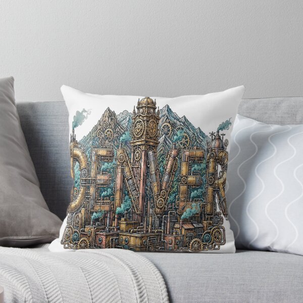 Item preview, Vintage Denver Optical Illusion Steampunk Skyline designed and sold by Robert Lucio.