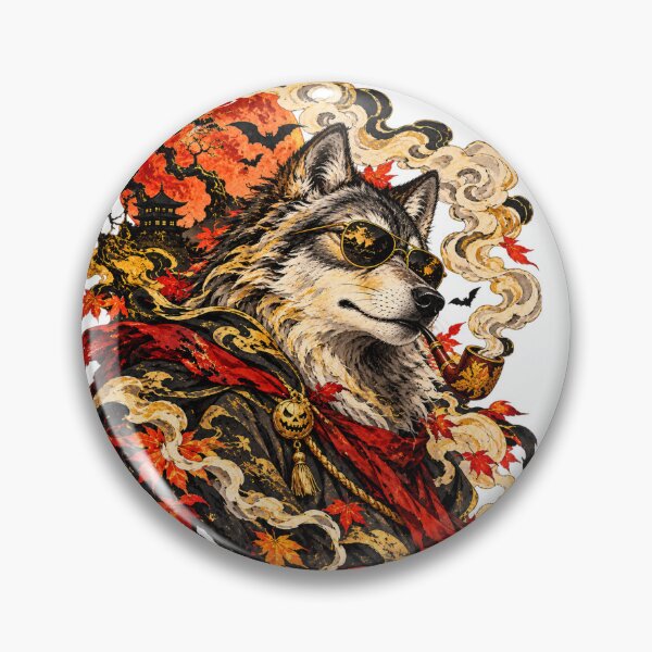 Item preview, Haunted Wolf – Chill Spooky Wolf, Halloween Night Art designed and sold by Sleepy Safari.
