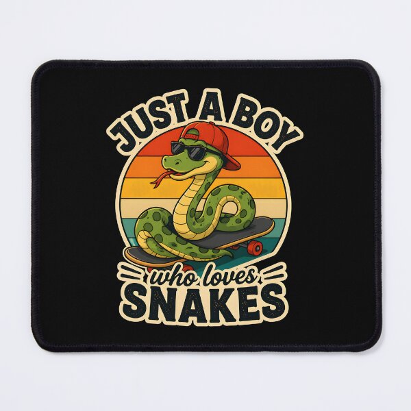 Item preview, just a boy who loves snakes retro sunset designed and sold by Cocuninecrew.
